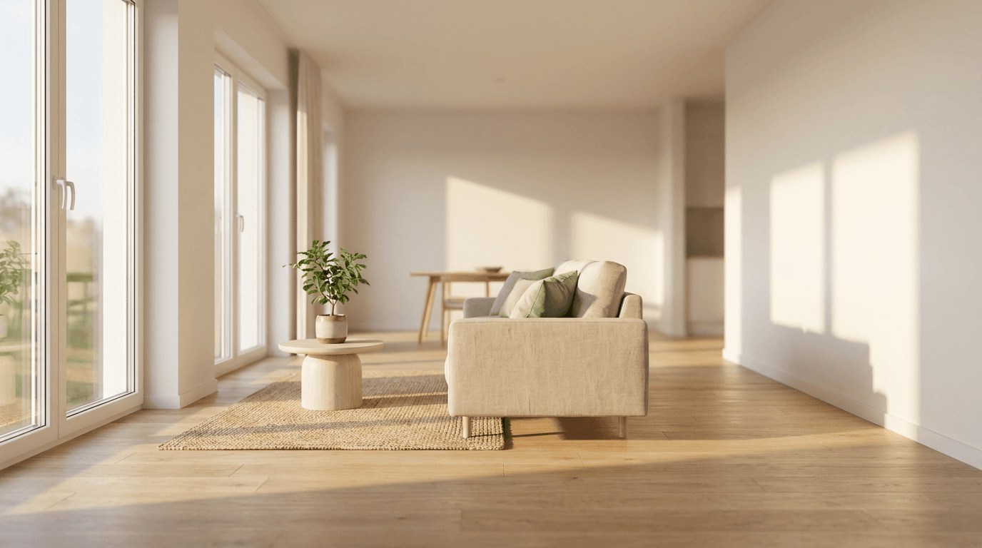 Clean paint lines on wall, ceiling, and trim in London home